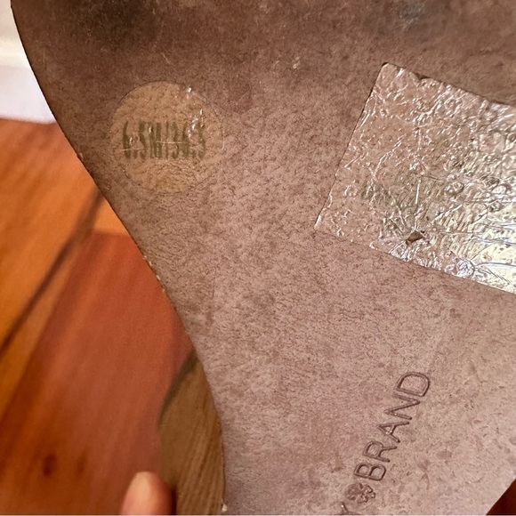 Lucky Brand Risza Open Toe Platform Wedges Leather Sandals - Picture 12 of 14